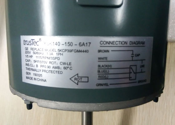 Replacement GE Air Conditioner Parts Fan Motor YSK140-550-6A7 Run Capacitor Single Phase