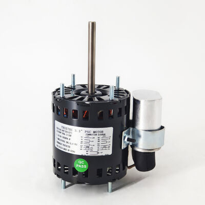 محرك PSC مقاس 3.3 بوصة - 1/12 حصان 1/15 حصان 1/20 حصان بجهد مزدوج 115 فولت/230 فولت 1550 دورة في الدقيقة  7.5 ميكروفاراد/370 فولت دوران عكس اتجاه عقارب الساعة/مع عقارب الساعة - محرك بديل Fasco D1127 Century 9721