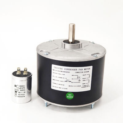 محرك مروحة مكثف بإطار 48 - 1/4 حصان 208/230 فولت 60 هرتز 1100 دورة في الدقيقة 5 ميكروفاراد/370 فولت دوران في اتجاه عقارب الساعة/عكس اتجاه عقارب الساعة - محرك بديل 5KCP39EGS070S